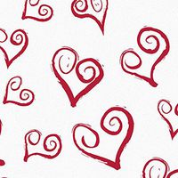 NW Curly Swirly Hearts Tissue Paper - 20in. X 30in. - 480 Sheets