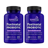 Lovebug Postnatal Probiotic Supplement, Extra Folic Acid Formula to Support Healthy Breastfeeding Moms, Best for Nursing Mother & Baby, 60 Tablets