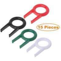 15 Pieces Keyboards Keycap Puller Tool Key Puller Key Cap Remover for Mechanical Gaming Keyboard (4 Colors)