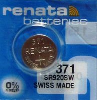 Renata 1 371 Silver Oxide Electronic Zero Mercury Battery