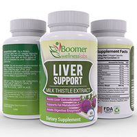 Liver Support Supplement for Detoxification & Cleanse. All Natural Formula—Milk Thistle, Dandelion, Beet Root—Boosts Fat Metabolism & Immune System. Free E-Book. 60 Capsules of Liver Support
