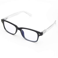 Cyxus Blue Light Filter Glasses Anti Eyestrain Block UV (Spring Hinge) Computer Eyewear Better Sleep Gmaing Eyeglasses (Black Frame, Clear arms)