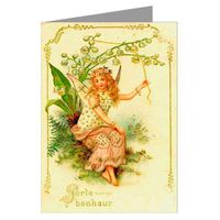 Twelve Assorted Vintage Note Cards of Fairy Illustrations
