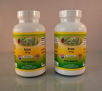Iron 28mg, Made in USA - 200 (2x100) Tablets