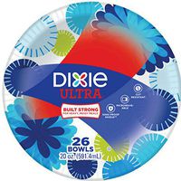 Dixie Ultra Paper Bowls, 20 Ounces, 156 Count (6 Packs of 26 Bowls) (3 Pack (156 Count))