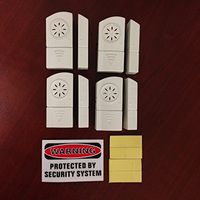Wireless Door and Window Alarm with Chime - Set of 4