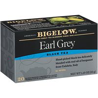 Bigelow Earl Grey Tea Bags 20-Count Boxes (Pack of 6), 120 Tea Bags Total.  Caffeinated Individual Black Tea Bags, for Hot Tea or Iced Tea, Drink Plain or Sweetened with Honey or Sugar