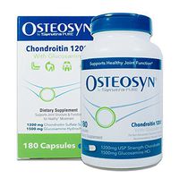 OSTEOSYN® by Synutra Pure CHONDROITIN 1200+ Joint Health* Formula with Glucosamine, 45-Day Servings in 180 Capsules, 4-Capsule Serving Cost is $1.11