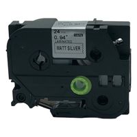 QPMY 1 Pack Compatible for Brother P-Touch Laminated TZe TZ Label Tape 24mm x 8m (TZe-M951 Black on Matte Silver)