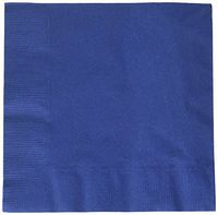 Amscan 50 Count 2-Ply Luncheon Napkins, Navy Blue (3 Pack of 50)
