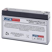 Leoch DJW12-2.8 12V 2.8Ah Replacement Battery with F1 Terminal - by UPS Battery Center