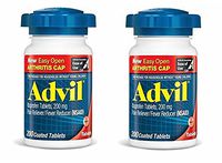 Advil EZ Open Ibuprofen Tablets, 400 Count 2-Bottles of 200 Count
