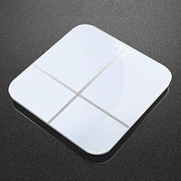Bathroom Scales Digital Electronic Scales, with Tempered Glass Platform Weighing 0.2-180kg, Weigh in Kg CQOZ (Color : B)