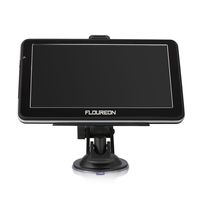 FLOUREON GPS Navigator System for Car Vehicle 7 Inch Capacitive LCD Touch Screen 8GB Lifetime Map Update with Car Charger/Back Bracket/Mount