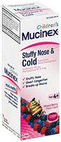 Mucinex Children's Liquid - Stuffy Nose & Cold Mixed Berry 4 oz