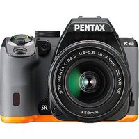 Pentax 13207 K-S2 - Digital Camera - High Definition - SLR - 20.12 Mpix - 3 x Optical Zoom DA 18-50mm DC WR RE Lens - Wi-Fi, NFC - Black, Orange