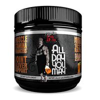 Rich Piana 5% Nutrition All Day You May 10:1:1 BCAA Post Workout Muscle & Joint Recovery Drink Supplement Powder, Essential Amino Acids, Creatine, Sugar-Free, 30 Servings (Southern Sweet Tea)
