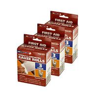 3 Set - Sterile & Comforting Gauze Rolls Assorted 2 INCH, 3 INCH and 4 INCH Wide, First Aid