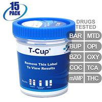 MiCare [15pk] - 10-Panel Multi Drug Test Cup (BAR/BUP/BZO/COC/mAMP/MTD/OPI/OXY/TCA/THC) #MI-TDOA-7104