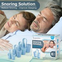 Anti Snoring Devices by InspiraGifts - Snoring Solution - 8 Snorecare Nose Vents - Best Nasal Dilators – Snoring Remedies – Natural Snore Relief - Fast Safe Snore Relief - Snore Stopper (Blue)