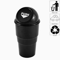 AISIBO Automotive Cup Holder Garbage Can Trash Bin Small Mini Car Trash Garbage Can for Car Office Home (1pc)