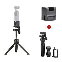 Charging Base Stand for OSMO Pocket + Mini Tripod Extension Bracket Dual Type-C Port Charge Station Compatible with DJI OSMO Pocket Gimbal Charger Accessories Handheld Tripod Mount Set
