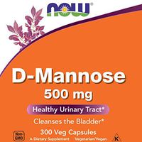 Now D-Mannose 500 mg, 300 Veg Capsules