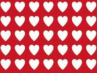 Valentine Wrap - Valentines Gift Wrap 30"x417' Gift Wrap Half Ream Roll (1 Roll) - Wraps -E1260H30