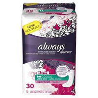 Always Discreet, Incontinence Liners, Ultra Thin, Regular Length (Pack of 6)