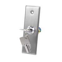 uxcell Key Switch Lock On-Off Exit Door Lock Emergency Door Release SPST for Access Control with 2 Keys