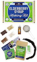 DIY Gift Kits Organic Elderberry Syrup Kit, Honey and Recipe Pack Makes 25+ Servings