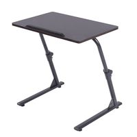soges Small Laptop Desk Folding Laptop Table Notebook Stand Sofa Side Table for Living Room, 31.5L x 15.7W inches, Black
