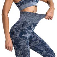 Yoga Pants for Women Camouflage Leggings Fitness Sports Athletic Elastic Pant Short Gym Runnin Workout