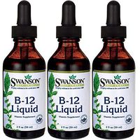 Swanson B-12 Liquid 1,000 mcg 2 fl oz Liquid 3 Pack