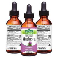 Botanic Choice Milk Thistle Liquid Extract - Alcohol-Free Herbal Daily Supplement - Delivers Silymarin to Promote Liver Cleanse Function and New Cell Growth 30 ml