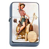 Vintage Retro Sexy Bridesmaid Party Oil Lighter Pin Up Girl-086