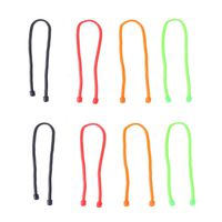 Coolfuy 8-Inch Gear Tie Reusable Rubber Twist Tie Cable Wire Gear tie 8Pcs