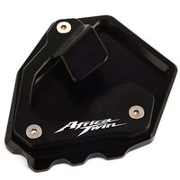 Black Side Kick Stand Extension Enlarge Engraved Plate for Honda CRF1000 L Africa Twin 2015-2017