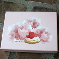 Dolce Boxed Thank You Note Cards - Strawberry Tart | Rungtong & Co. Stationery Line