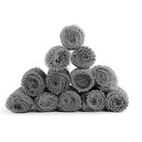IETONE 12Pcs Stainless Steel Wool Scourer Kitchen Tableware Pot Pan Dish Clean Heavy Duty New Cleaner Cleaning Ball