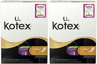 U by Kotex Lightdays Liners, Unscented, Extra Coverage, 80 ea (Pack of 2)