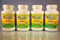Cranberry 140mg, Urinary Tract, Heart, Blood Circulation - Various Sizes (4 Bottles - 240 [4x60] Capsules)