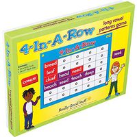 Really Good Stuff 4 in A Row Vowel Patterns Game (Long Vowel Pattern)