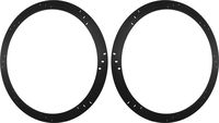 12" Subwoofer Speaker Spacers Depth Extender Extending Rings - 1/4" thick - ID: 11 1/8" OD: 12 7/8" - 1 Pair - SSK12 - Stackable - Perfect For Framing Fiberglass Enclosures