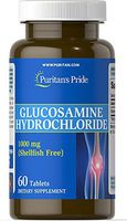 Puritan's Pride Glucosamine Hydrochloride 1000 mg Shellfish-Free-60 Tablets