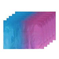 NUOBESTY 5 Sheets Mermaid Scales Laser Gift Wrapping Paper Flower Bouquet Gift Wraps Paper for Christmas Birthday Wedding (Gradient)
