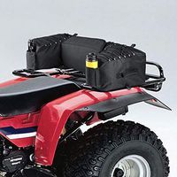 kemimoto ATV Gear Bag Updated Waterproof Rear Cargo Storage Bags with Cushion, Water Bottle Holder and Gun Holder