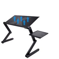 Laptop Tray + Mouse Pad Table Bed Stand View Read Phone eBook Tablet Notebook Computer Black