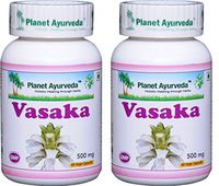 Planet Ayurveda Vasaka, 500mg Veg Capsules - 2 Bottles