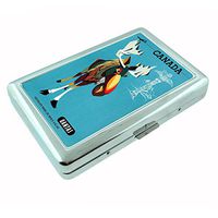 Perfection In Style Metal Silver Cigarette Case Vintage Canada Design 004
